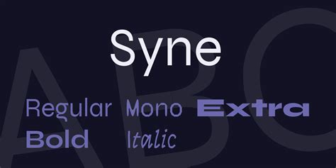 syne font download.